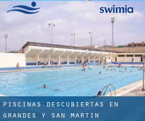 Piscinas descubiertas en Grandes y San Martín